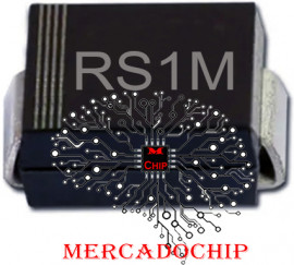 Rs1m-Diodo 1000v 1a (Sma) Kit 5Un.