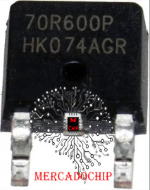 70R600P Transistor Mosfet Canal N 750v 7,3a TO-252