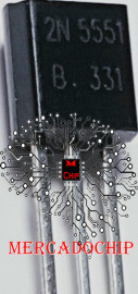 2N5551 Transistor NPN 160v 0,6a 100Mhz To92 Kit 20 UnIdades