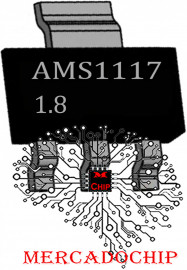 AMS1117_1.8 C.I Regulador de Voltagem Kit 10 Unidades