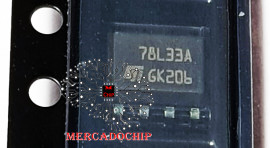 L78L33A C.I. Regulador de Voltagem 3,3V Sop8