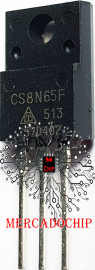 CS8N65F Transistor Mosfet 650v 8a Canal N To220 *Testado*