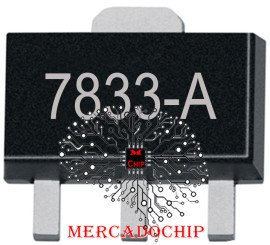HT7833 C.I. Regulador de Voltagem 3,3V 500ma SOT89