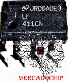 LF411 C.I. Amplificdor Operacional Jfet Dip8
