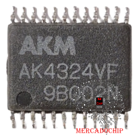 AK4324VF C.I.Conversor Anal�gico Digital Alto Desempenho VSOP-24