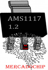 AMS1117_1.2 C.I. Regulador de Voltagem Sot89 Kit 10 Unidades.