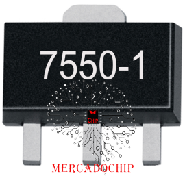 7550-1 C.I. Regulador de Voltagem 5V 100MA Sot-89