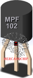MPF102 TransistorJfet Amplifificador VHF 25v 10ma 350mw To-92 Kit 5Unidades