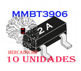 Transistor MMBT3906-*2A* PNP (10 unidades)