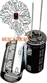 1.000MF x 50V Capacitor Eletrol�tico �Nichicon Axial�