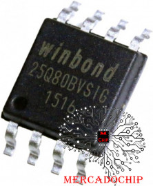 25Q80BVSIG Memria Epron 3v 8 Mb Soic8 150/208-mil Kit 2Un.