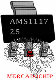 AMS1117_2.5 C.I. Regulador de Voltagem Kit 10 Unidades.