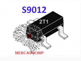 S9012 _2t1 Tranistor Smd Bipolar PNP 40v 0,5a To-23 Kit 10 Unidades