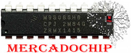 Microcontrolador (MCU) MC9S08SH8 - 8BITS-512RAM- dip20