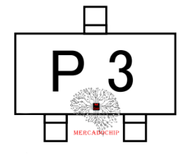 P3 Transistor PNP 50v 100ma Sot-23
