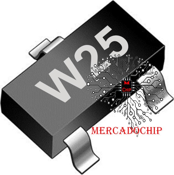 トゲデマル　smD W25 Transistor Smd Sot-23 - Mercadochip