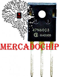 47N60C3 Transistor Mosfet Canal  *N* 650V x 47A  To-247 ***TESTADO***