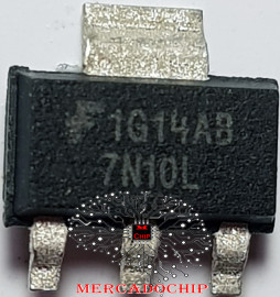 FQT7N10 Transistor Mosfet Canal N 100v 1.7a Sot 223